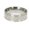 Wave Stainless Steel Polished and Satin Ring