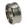 Concave Matte and Polished Titanium Band