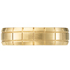 14k Square Pattern 6mm Wedding Ring
