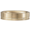 14k Yellow Gold Designer Satin Benchmark Wedding Ring