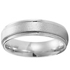 6mm 14k White Gold Textured Finish Band