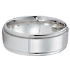 14k White Gold 8mm Wedding Band