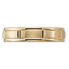 Brush Finish 4mm 14k Yellow Gold Wedding Ring