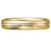 14k Yellow Gold Sandblast Finish Ridge Ring