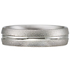 Textured Carved 14kt White Gold Wedding Band