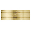 4 Row 14k Yellow Gold Textured Wedding Band