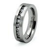 Titanium Channel Set CZ Band