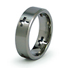 7mm Christian Cross Titanium Wedding Band
