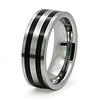 Double Row 8mm Tungsten Band