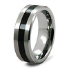 8mm Enamel Mens Tungsten Ring