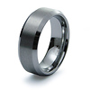 Brush and Polished 8mm Bevel Tungsten Band