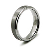 5mm Textured Polished Tungsten Wedding Band