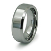 Beveled Edge 8mm Tungsten Wedding Band