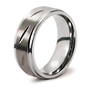 Carved Pattern Tungsten Wedding Band