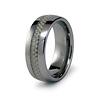 Tungsten Ring White Carbon Fiber Inlay