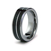 Double Row Carbon Fiber Tungsten Band