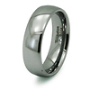 Traditional Domed Tungsten Wedding Band