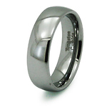 Traditional Domed Tungsten Wedding Band