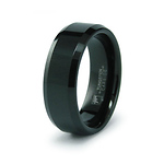 black tungsten ring