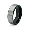 Satin Finish Black Titanium Wedding Band