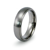 6mm Titanium Domed Satin Finish Wedding Band