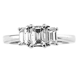  Emerald Cut Engagement Ring