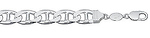 6.5mm Silver Mariner Bracelet