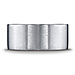 10mm Flat Satin Comfort-Fit Argentium Silver Mens Wedding Band thumb 1