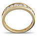 14K Yellow Gold 1.00ctw Princess Cut Channel Set Ring thumb 3