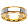6.5mm 14k Two Tone Gold Band thumb 0