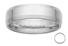 6mm Platinum Designer Comfort Fit Benchmark Ring thumb 0